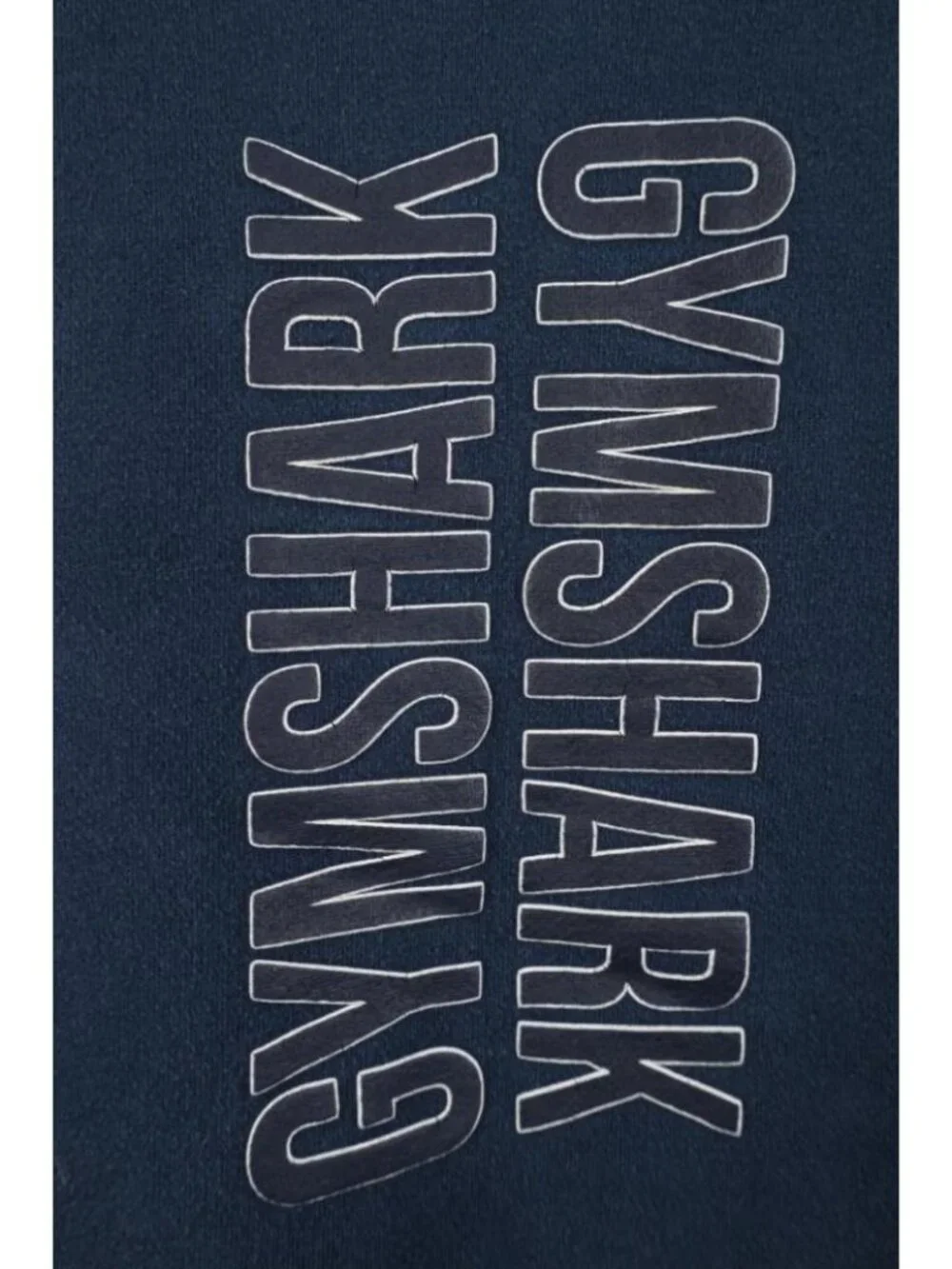 Gymshark Mens Medium Faded Spell Out Running Jogging Gym Hoodie Sweatshirt Blue